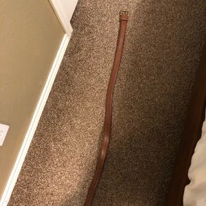 Brown leather Coach belt